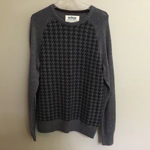 NWT $50 URBAN PIPELINE cotton houndstooth raglan sweater L